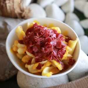 Cheddarlı Füme Etli Patates